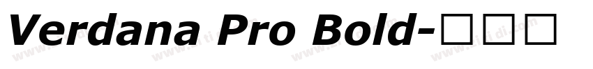 Verdana Pro Bold字体转换